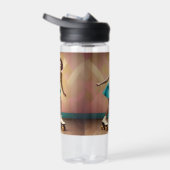 Groovy Glide：スケートホイールのレトロリズム ウォーターボトル (右面)