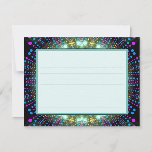 Groovy Glow BlacklightバルミツワーありがとうV2L サンキューカード (裏面)