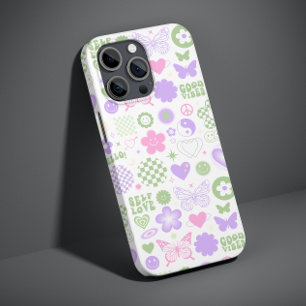 Groovy Good Vibes Y2Kバタフライガールモダンズ Case-Mate iPhone 14ケース