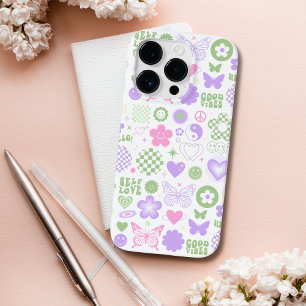 Groovy Good Vibes Y2Kバタフライガールモダンズ Case-Mate iPhone 14 Proケース