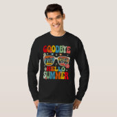 Groovy Goodbye 7th Grade Graduation Hello Summer K Tシャツ (正面フル)
