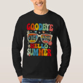 Groovy Goodbye 9th Grade Graduation Hello Summer K Tシャツ (正面)