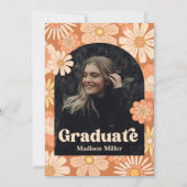Groovy Graduation Announcement 招待状 (正面)