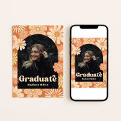 Groovy Graduation Announcement 招待状