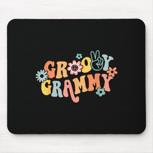 Groovy Grammy One Thankful Grammy Valentines Day M マウスパッド (正面)
