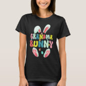 Groovy Grandma Bunny  Happy Easter Mother's Day 20 Tシャツ (正面)