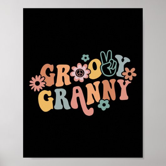 Groovy Granny One Thank ful Granny Thanks Sgiving  ポスター (正面)