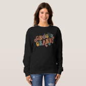 Groovy Granny One Thankful Granny Thanksgiving Chr スウェットシャツ (正面フル)