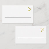 Groovy Greenファンシーを好む結婚ものはない プレイスカード (正面/裏面)