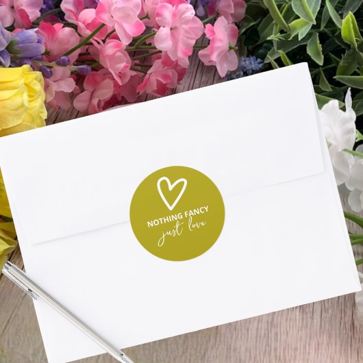 Groovy Greenファンシーを好む結婚ものはない ラウンドシール