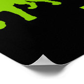 Groovy Green Pugsポスター ポスター (角)