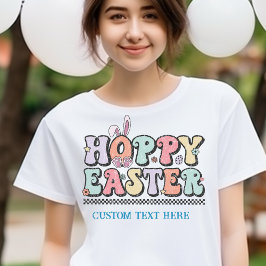 Groovy Greetings!ホッピー・イースターパーソナライズされた・ティー Tシャツ
