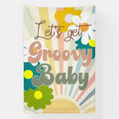 Groovy、Groovyを取得する、レトロパーティー 横断幕 (縦)