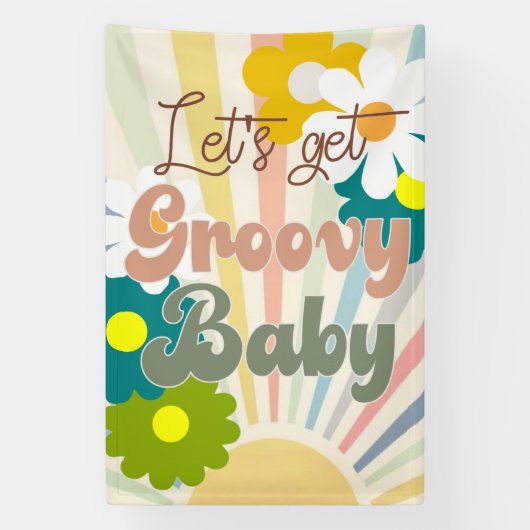Groovy、Groovyを取得する、レトロパーティー 横断幕 (縦)