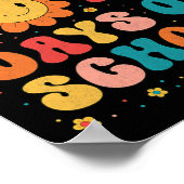 Groovy Happy 100日の学校先生100日目 ポスター (角)