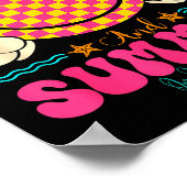 Groovy Happy Face Summer Vibes Got My Mind On Summ ポスター (角)