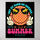 Groovy Happy Face Summer Vibes Got My Mind On Summ ポスター (正面)