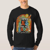 Groovy Happy First Day Of School Lets Do This Back Tシャツ (正面)