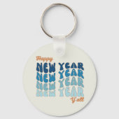 Groovy Happy New Year Y`all キーホルダー (正面)