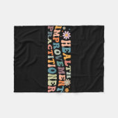 Groovy Health Improvement Practor フリースブランケット (正面(横))