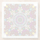 Groovy Heavenly Flower Power ガラスコースター (裏面)