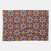 Groovy Heavenly Flower Power キッチンタオル (横)