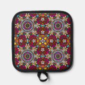 Groovy Heavenly Flower Power  鍋敷き (正面)