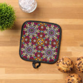 Groovy Heavenly Flower Power  鍋敷き (トップダウン)