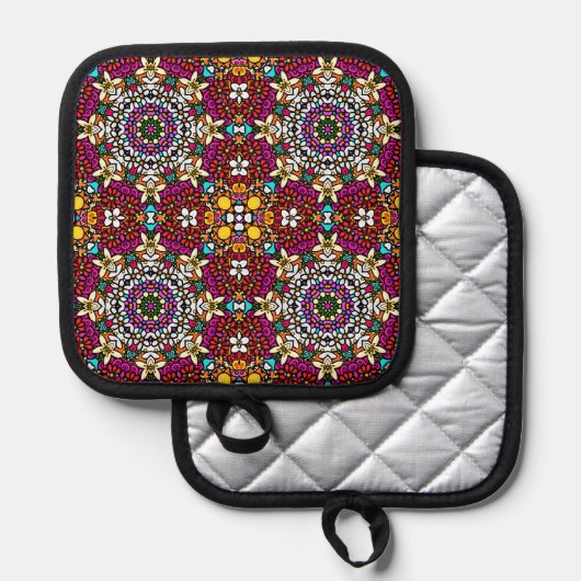 Groovy Heavenly Flower Power  鍋敷き (正面/裏面)