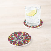 Groovy Heavenly Flower Power Sandstone Coaster コースター (側面)