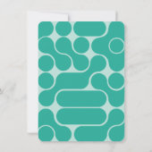 Groovy Hippieフラワーパワーフォト卒業パーティー 招待状 (裏面)