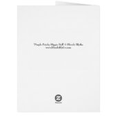 Groovy Hippie Girl with Peace Sign in Purple Cute (裏面)