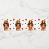 Groovy Hippie Hippy 1970sをテーマにした誕生日パーティー ペットボトルラベル (シングルラベル)