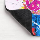 Groovy Hippie Peaceサイン マウスパッド (コーナー)