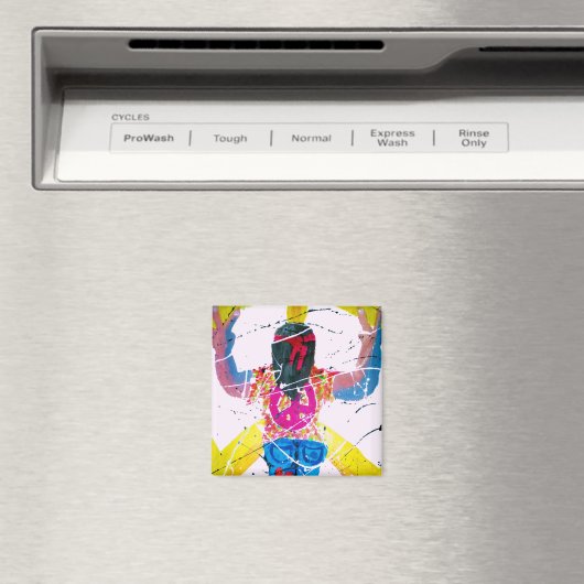 Groovy Hippie Peaceサイン マグネット (インサイチュ (食洗機))