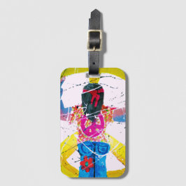 Groovy Hippie Peaceサイン ラゲッジタグ