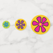 Groovy Hippie Peace and Flower Power コンフェッティ (正面)