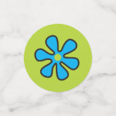 Groovy Hippie Peace and Flower Power コンフェッティ (スモール正面)