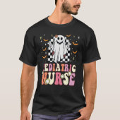 Groovy Hippie Pediatric Nurse Ghost Retro 70s 80s  Tシャツ (正面)