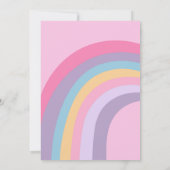 Groovy Hippie Rainbow 70s Birthday Partyをゲット 招待状 (裏面)