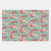 Groovy Hippie Rockinクリスマスツリービベス ラッピングペーパーシート (正面2)