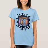 Groovy hippie sewing notions quilter seamstress tシャツ (正面)