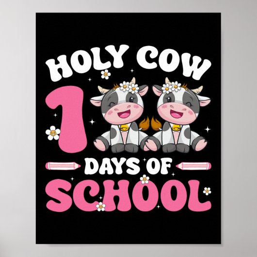 Groovy Holy Cow 100日学校乳児学生 ポスター (正面)