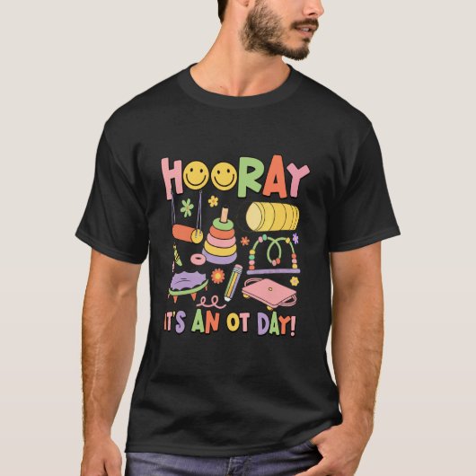 Groovy Hooray 今日は作業療法の日 Tシャツ (正面)