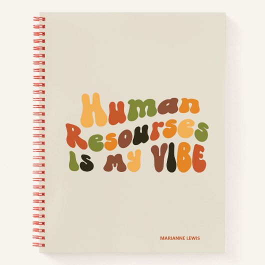 Groovy Human Resources Is My Vibe, HR ノートブック (正面)