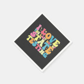 Groovy Iが州試験の最終日を愛する スタンダードカクテルナプキン (角)