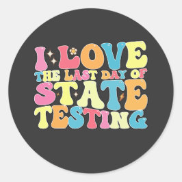 Groovy Iが州試験の最終日を愛する ラウンドシール