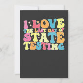 Groovy Iが州試験の最終日を愛する 招待状 (正面)