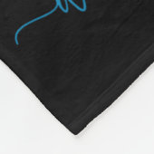 Groovy I衣服ブルーfor My Brother Diabetes T1d Awa フリースブランケット (角)