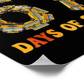 Groovy I Survived 67 Days Of School Funny 67 Meme ポスター (角)